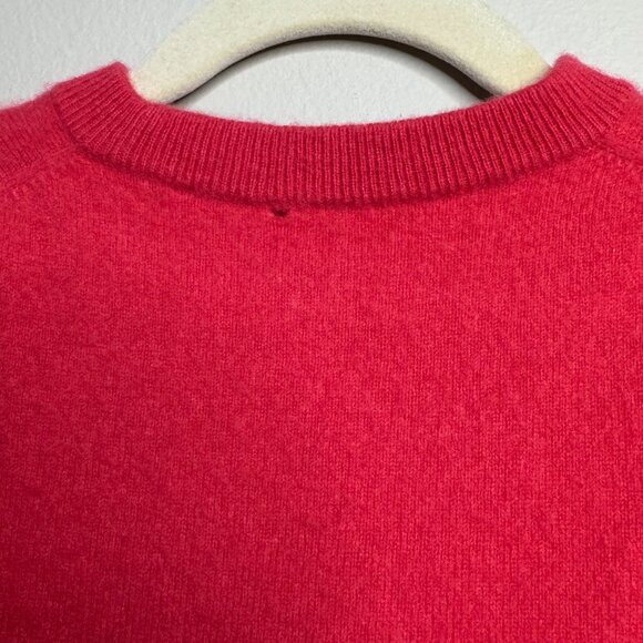 J CREW 100% Cashmere Sweater Girls 8 Salmon Pink Soft Long Sleeve Girl CREWCUTS - Picture 4 of 8